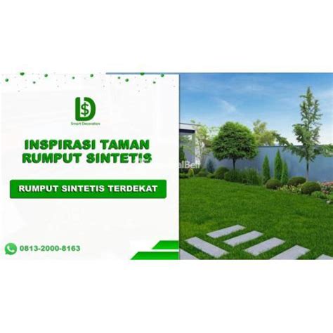 Tukang Taman Rumput Sintetis dengan Sentuhan Art Deco di Bekasi